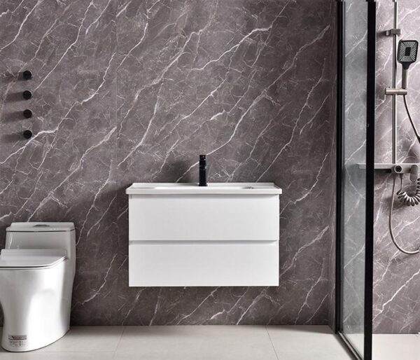 24 inch wood floating bathroom vanity with wall-mounted design